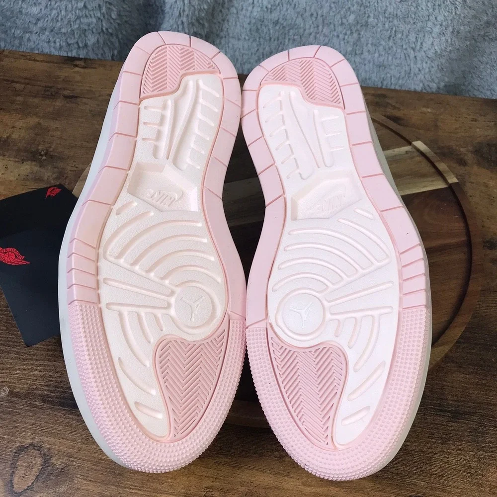 Nike Air Jordan 1 Elevate Low Women 10.5 Atmosphere Pink Grey White Sneakers NEW